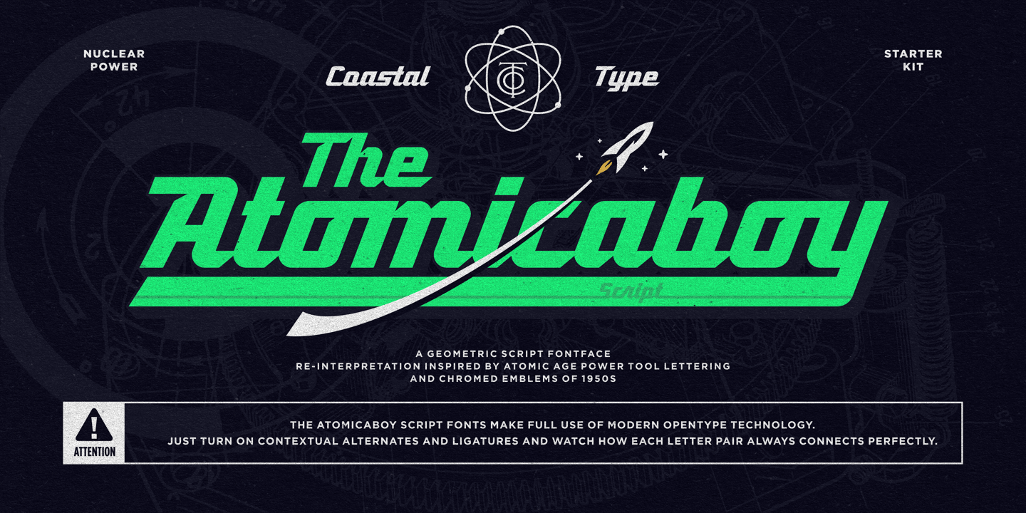 Ejemplo de fuente Atomicaboy #1